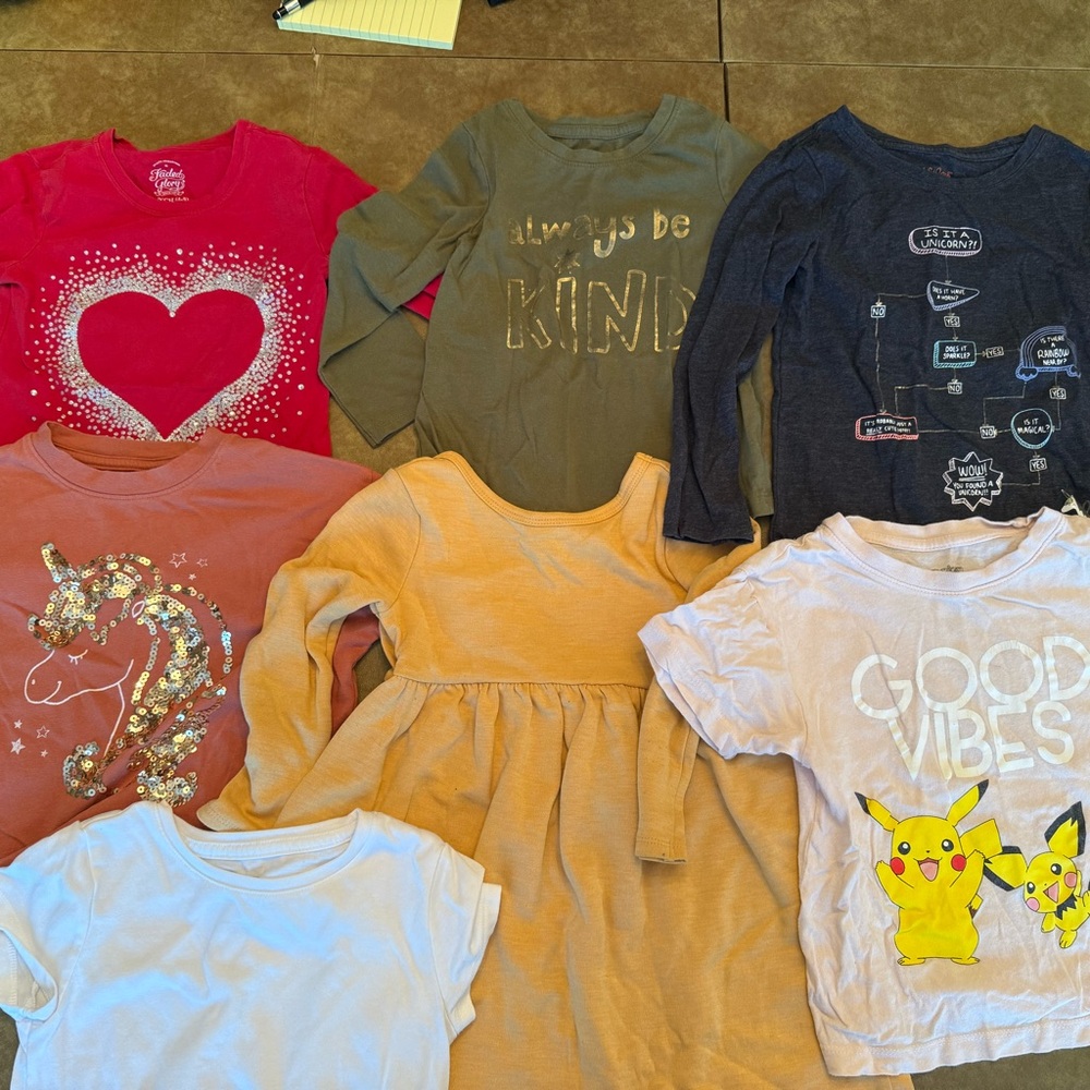 Colorful Graphic and Solid Kids' T-Shirts